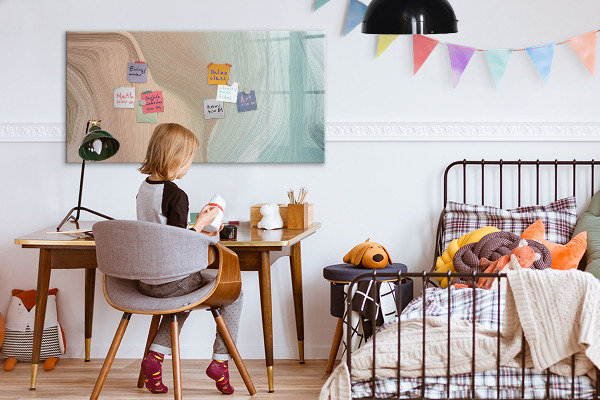 Dry erase board magnetic Modern board for notes and photos