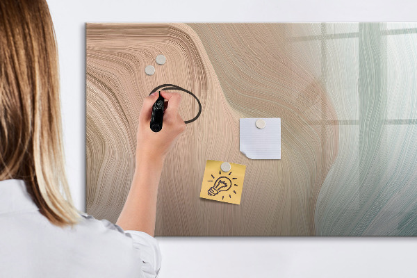 Dry erase board magnetic Modern board for notes and photos