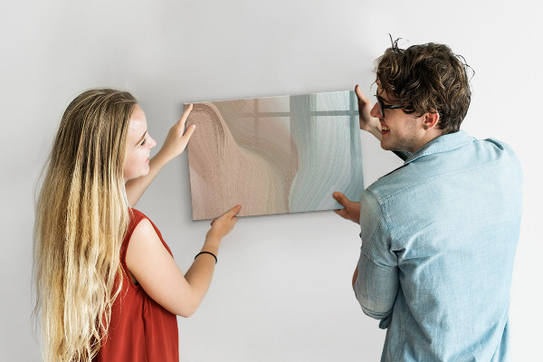 Dry erase board magnetic Modern board for notes and photos