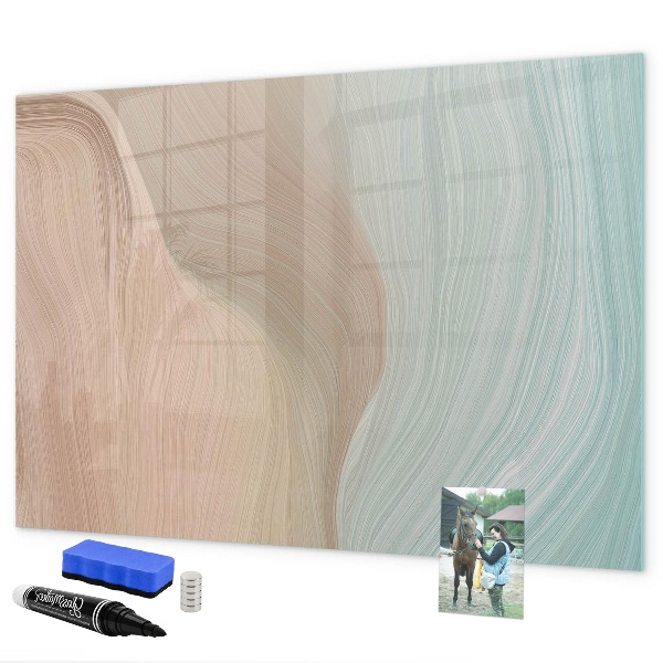 Dry erase board magnetic Modern board for notes and photos