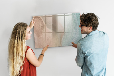 Dry erase board magnetic Modern board for notes and photos