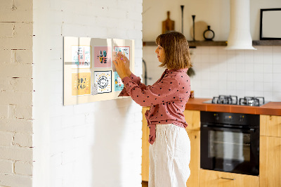Magnetic dry erase board Creative collages full of positive emotions