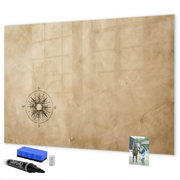 Dry erase board magnetic A stylish board for notes and photos