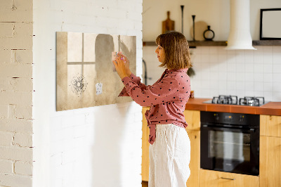 Dry erase board magnetic A stylish board for notes and photos