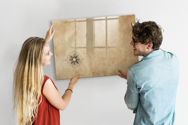 Dry erase board magnetic A stylish board for notes and photos