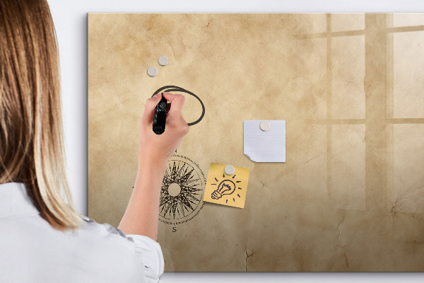 Dry erase board magnetic A stylish board for notes and photos