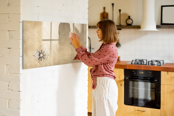 Dry erase board magnetic A stylish board for notes and photos