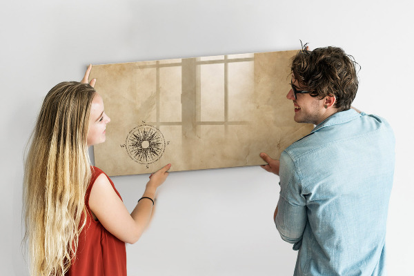 Dry erase board magnetic A stylish board for notes and photos