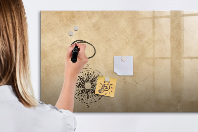 Dry erase board magnetic A stylish board for notes and photos