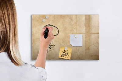 Dry erase board magnetic A stylish board for notes and photos