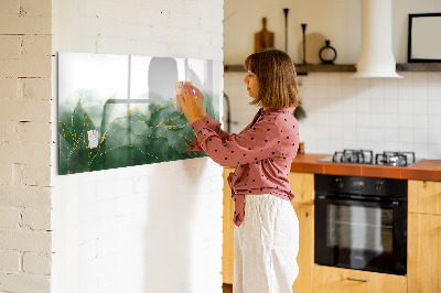 Dry erase board magnetic Green board for photos and notes