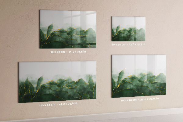 Dry erase board magnetic Green board for photos and notes