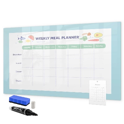 Dry erase board magnetic Meal planner for every week