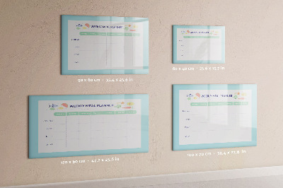 Dry erase board magnetic Meal planner for every week
