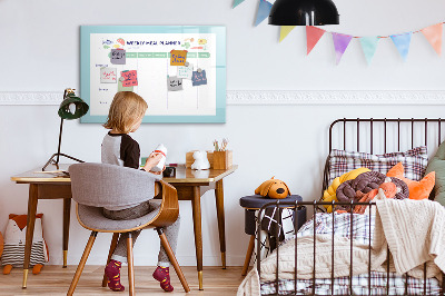 Dry erase board magnetic Meal planner for every week