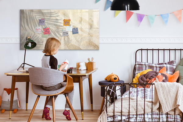 Dry erase board magnetic A stylish board for notes and photos