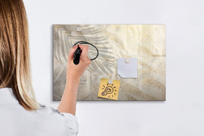 Dry erase board magnetic A stylish board for notes and photos