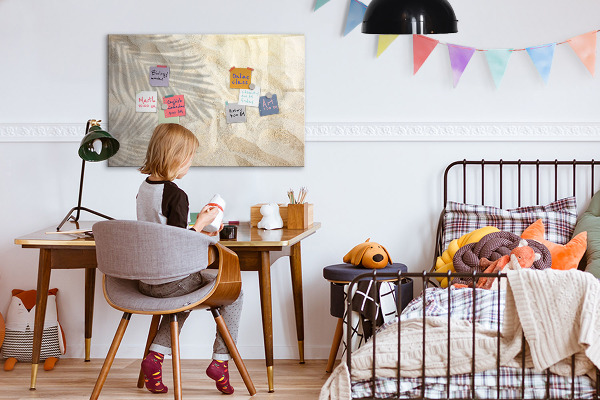 Dry erase board magnetic A stylish board for notes and photos
