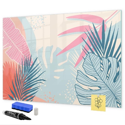 Magnetic dry erase board A colorful board for notes and photos