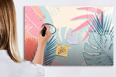 Magnetic dry erase board A colorful board for notes and photos
