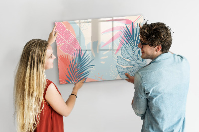 Magnetic dry erase board A colorful board for notes and photos