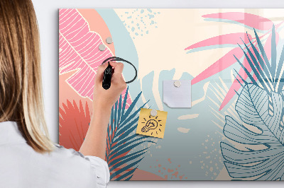 Magnetic dry erase board A colorful board for notes and photos