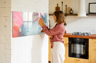 Magnetic dry erase board A colorful board for notes and photos