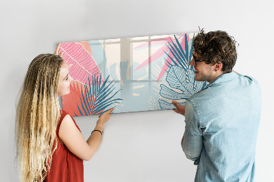 Magnetic dry erase board A colorful board for notes and photos