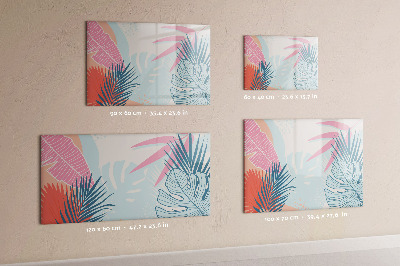 Magnetic dry erase board A colorful board for notes and photos
