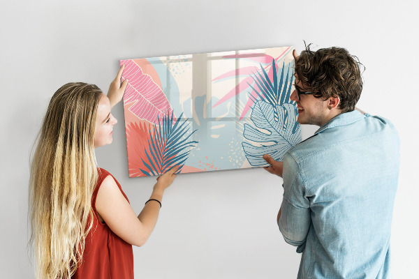 Magnetic dry erase board A colorful board for notes and photos
