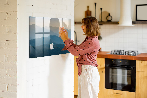 Dry erase board magnetic A cozy place for memories and notes