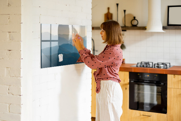 Dry erase board magnetic A cozy place for memories and notes