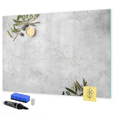 Dry erase board magnetic A stylish board for notes and photos