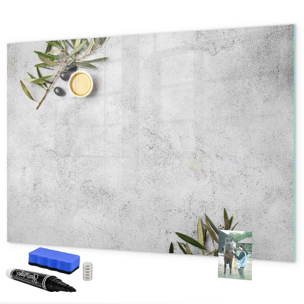 Dry erase board magnetic A stylish board for notes and photos
