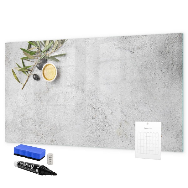 Dry erase board magnetic A stylish board for notes and photos