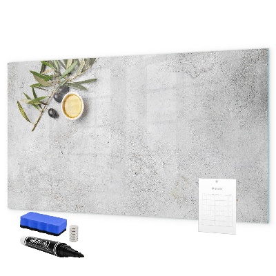 Dry erase board magnetic A stylish board for notes and photos