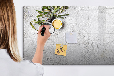 Dry erase board magnetic A stylish board for notes and photos