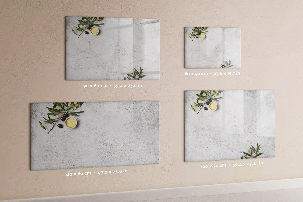 Dry erase board magnetic A stylish board for notes and photos