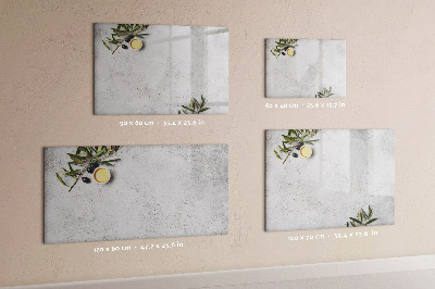 Dry erase board magnetic A stylish board for notes and photos
