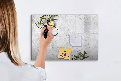 Dry erase board magnetic A stylish board for notes and photos