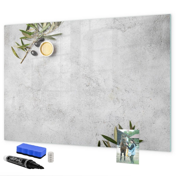Dry erase board magnetic A stylish board for notes and photos