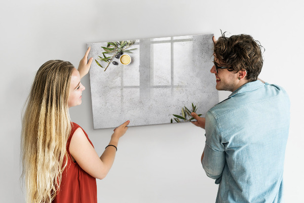 Dry erase board magnetic A stylish board for notes and photos