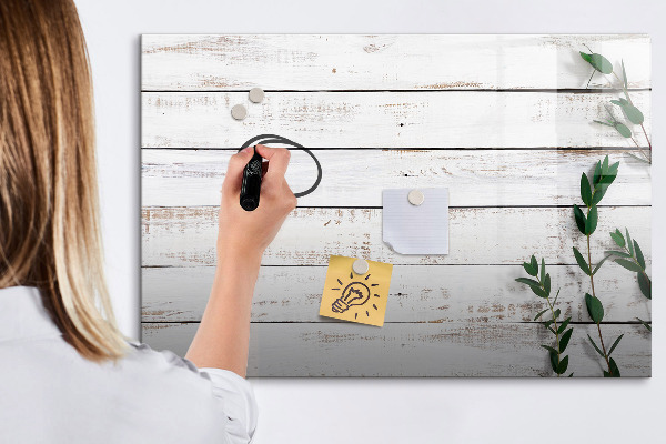 Dry erase board magnetic Board for photos and notes