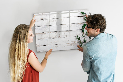Dry erase board magnetic Board for photos and notes