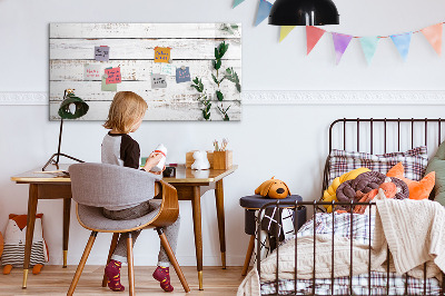 Dry erase board magnetic Board for photos and notes