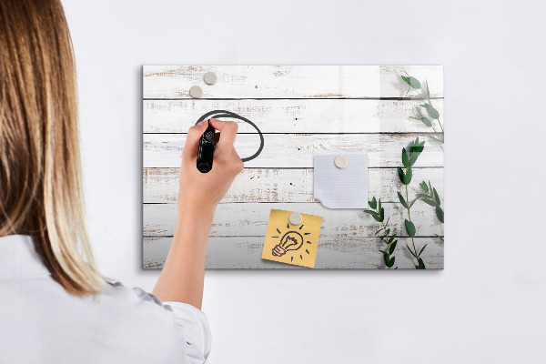 Dry erase board magnetic Board for photos and notes
