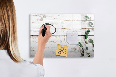 Dry erase board magnetic Board for photos and notes