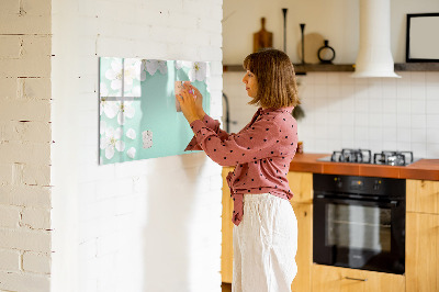 Magnetic dry erase board Creative photo display board