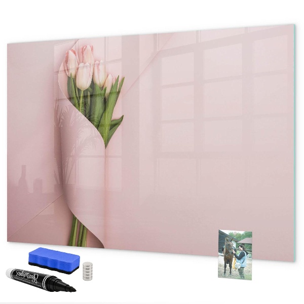 Magnetic dry erase board A creative space for memories and notes