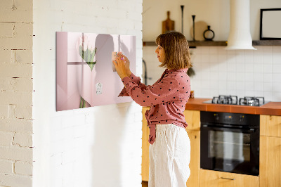 Magnetic dry erase board A creative space for memories and notes